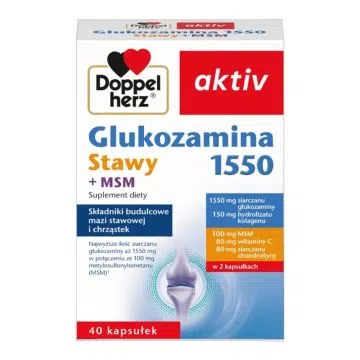 Doppelherz Aktiv Glukozamina 1550 Stawy+MSM, kaps., 40 szt