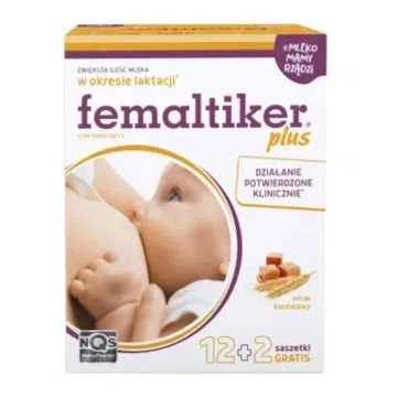 Femaltiker plus, proszek, karmelowy, 14 sasz.
