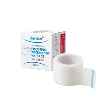 Heltiso Przylepiec włókninowy biały 5m x 2,5cm 