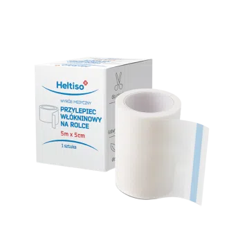 Heltiso Przylepiec włókninowy biały 5m x 5cm 