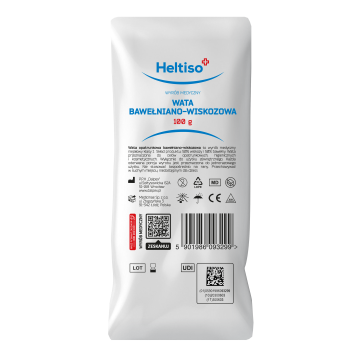 Heltiso, Wata opatrunkowa, bawełniano-wiskozowa, 100 g
