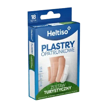 HELTISO, Plastry opatrunkowe Zestaw Turystyczny, 18 szt.