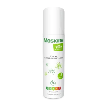 Moskine spray na komary, kleszcze, meszki dla całej rodziny, 90 ml