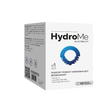 HydroMe Elektrolity doustny produkt nawadniający bezsmakowy, 10 saszetek   