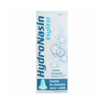 Hydronasin Ksylitol,zest.,do pluk.nosa i zatok,1 but+10sasz