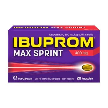 Ibuprom Max Sprint, 400 mg, kapsułki miękkie, 20 szt.