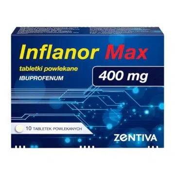 Inflanor Max, 400 mg, tabl.powl., 10 szt