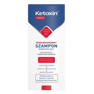 L’biotica Ketoxin Forte, Przeciwłupieżowy Szampon Wzmacniający, 200 ml