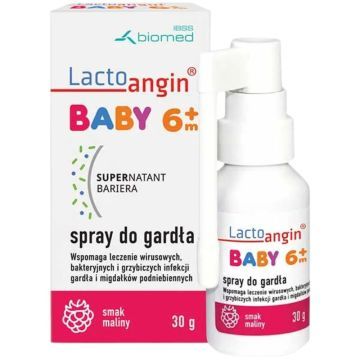 Lactoangin Baby, spray, do gardla, sm.maliny, 30 g