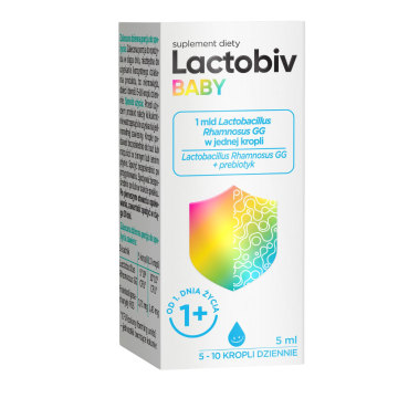Lactobiv Baby, krople probiotyczne, 5 ml