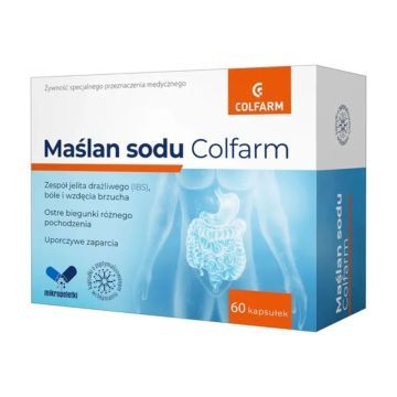 Maślan sodu Colfarm, kaps., 60 szt