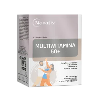 Novativ Multiwitamina 50+, tabletki powlekane, 60 sztuk