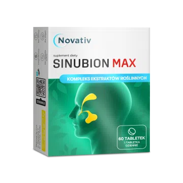 Novativ Sinubion Max, tabletki powlekane, 60 sztuk