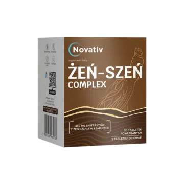 Novativ Żeń-szeń complex, tabletki powlekane, 60 sztuk