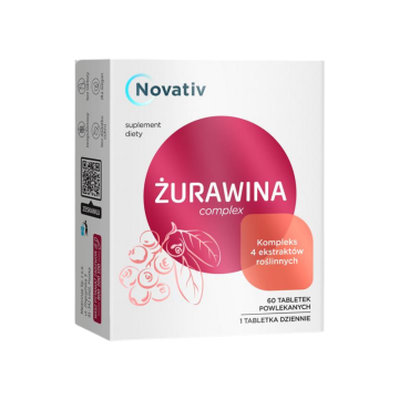 Novativ Żurawina complex, tabletki, 60 sztuk