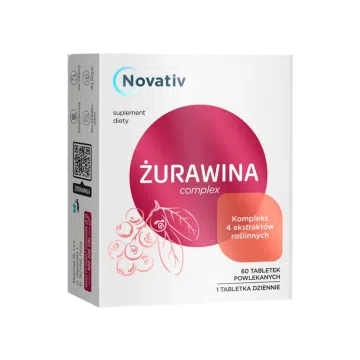 Novativ Żurawina complex, tabletki, 60 sztuk