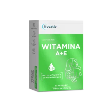 Novativ Witamina A+E, kapsułki, 30 sztuk