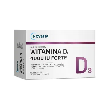 Novativ Witamina D3 4000 IU Forte, kapsułki, 60 sztuk