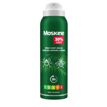 Moskine MAX spray na komary, kleszcze, meszki (30%DEET), 200ml