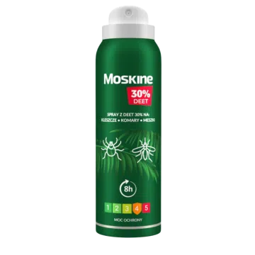 Moskine MAX spray na komary, kleszcze, meszki (30%DEET), 200ml