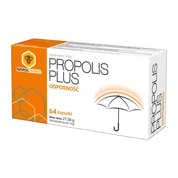 Apipol Farma Propolis Plus, kapsułki, 64 szt.