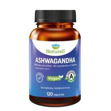 Naturell Ashwagandha, tabl., 120 szt