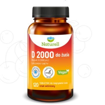 Naturell D 2000, tabletki do żucia, 120 szt.