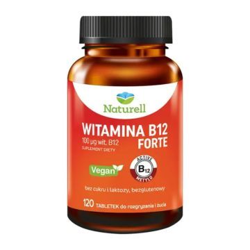 Naturell Witamina B12 forte, tabl.do zucia, 120 szt