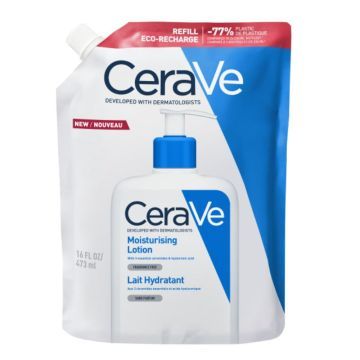 CeraVe, Nawilżająca emulsja do ciała i twarzy, skóra sucha i bardzo sucha, refill, 473 ml