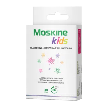 Moskine kids plastry na ukąszenia z aplikatorem, 30 szt.