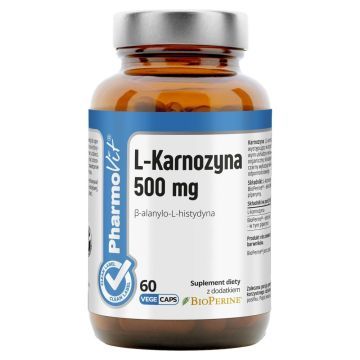 Pharmovit L-Karnozyna, Clean Label 500 mg, kapsułki, 60 szt.