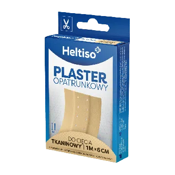 HELTISO, Plaster opatrunkowy do cięcia tkaninowy 1mx 6cm, 1 szt.