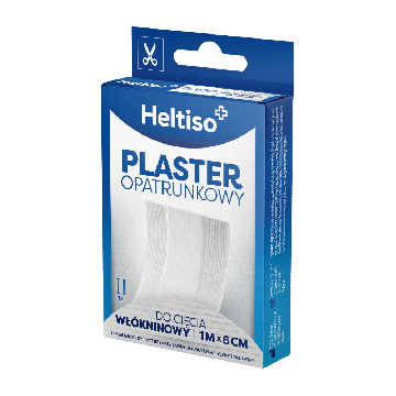 HELTISO, Plaster opatrunkowy do cięcia włókninowy 1mx 6cm, 1 szt.