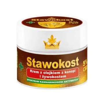 Stawokost, krem, z ol.konop,żywokost,5% CBD, 50 ml