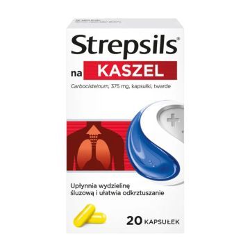 Strepsils na kaszel, 375 mg, kaps.twarde, 20 szt