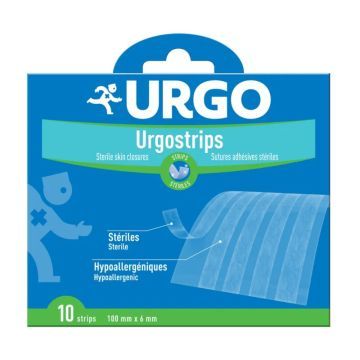 Urgostrips, paski do zamyk.ran,sterylne,100mmx6mm,10szt