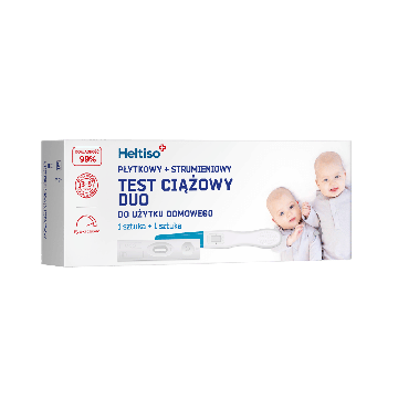 Heltiso test ciążowy Duo (płytk+strum) 