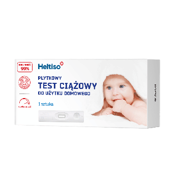 HELTISO, płytkowy test ciążowy do użytku domowego, 1 szt.