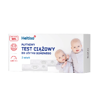 HELTISO Test ciążowy płytkowy do użytku domowego, 2szt.