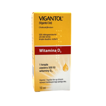 Vigantol,500mcg/ml(20 000IU/ml)krop.dou(i.rów)InPh,Łotw,10ml