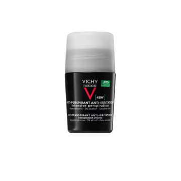 Vichy Homme, antyperspirant w kulce, skóra wrażliwa, 48h, 50 ml