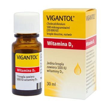 Vigantol,500mcg/ml(20 000IU/ml)krop.dou(i.rów)MDZ,Łotw,10ml