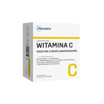 Novativ Witamina C 1000 mg z bioflawonoidami, kaps.,60 szt