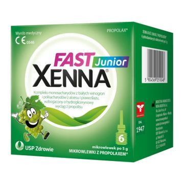 Xenna Fast Junior, mikrowlewka doodbytnicza, 6 szt