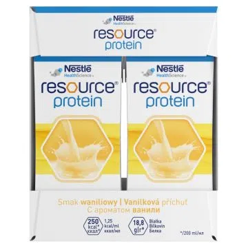 Resource Protein, płyn, sm. waniliowy, 200 ml, 4szt