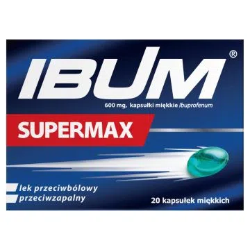 IBUM SUPERMAX, 600 mg, kapsułki, miękkie