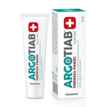 Argotiab, hydrozel, pierwsza pomoc, 25 ml
