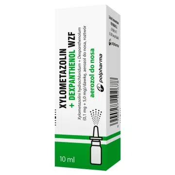 Xylometazolin+Dexpanthenol WZF,(0,1mg+5,0mg)/d,aer.d/nos,10ml
