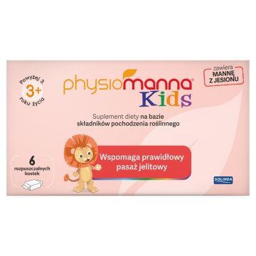 Physiomanna Kids, rozpuszczalna kostka, 60 g