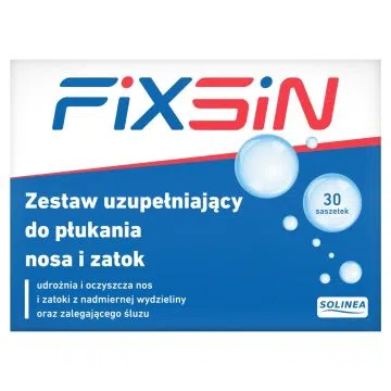 Fixsin, zestaw do płukania nosa i zatok, zestaw uzupełniający, 30 saszetek